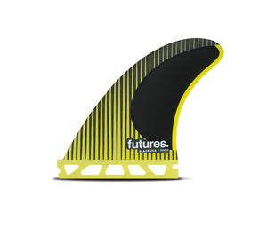 Futures P4 Blackstix Tri Fin Set-Yellow-Small