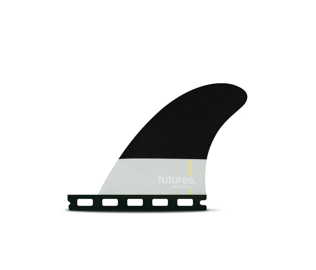 Futures Pivot Honeycomb Quad Rear Fin Set-Black-Small — REAL