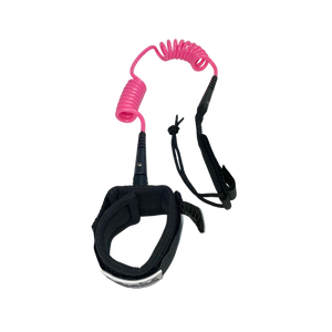 Kaohi Double Coil Ankle Leash-Pink-6' x 5.5mm
