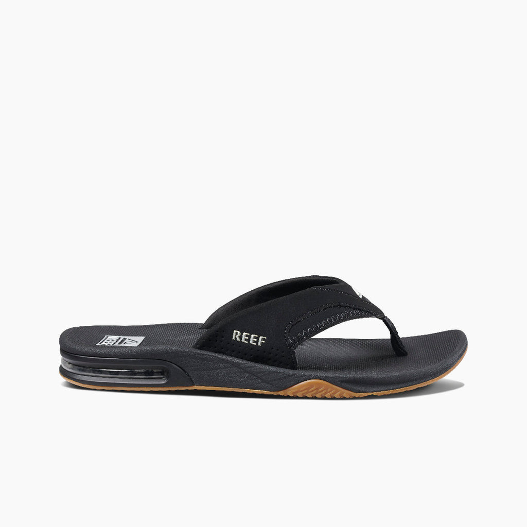 Reef Fanning Sandals - Men\'s - 11 / Black/Silver Men main image 2