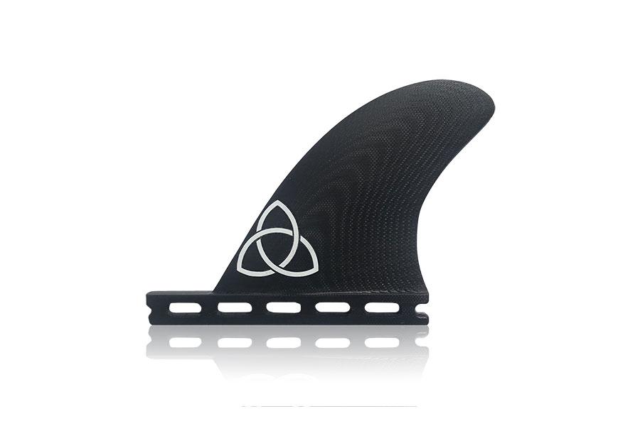 NVS Aipa Ahi Futures Apex Twin Fin Set-Black/Yellow