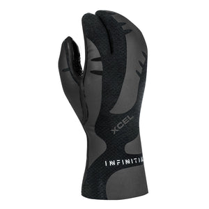Xcel Infiniti 3 Finger 5mm Mittens-Black