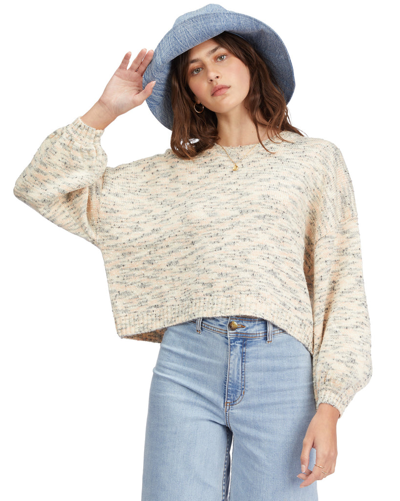 Billabong Party Waves Sweater Antique White REAL Watersports