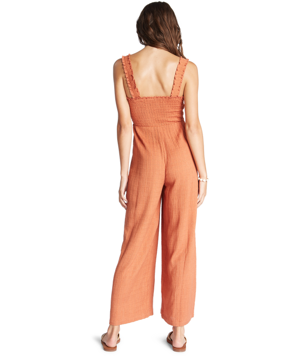 Roxy Adventure Bound Romper-Baked Clay