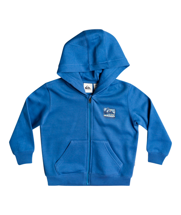 Quiksilver Boxed Logo Zip Boy Sweatshirt-Vallarta Blue