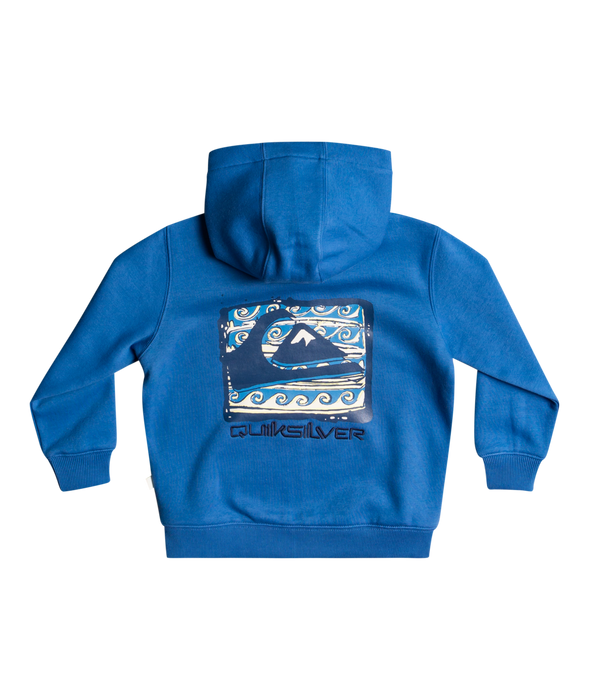 Quiksilver Boxed Logo Zip Boy Sweatshirt-Vallarta Blue