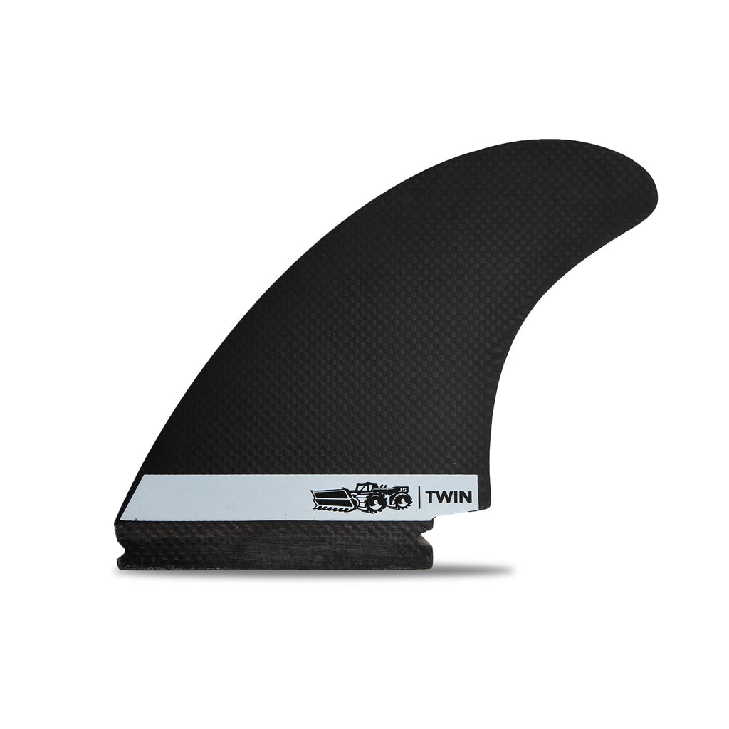 MFC x JS Twin Carbon Twin Fin Set-White — REAL Watersports