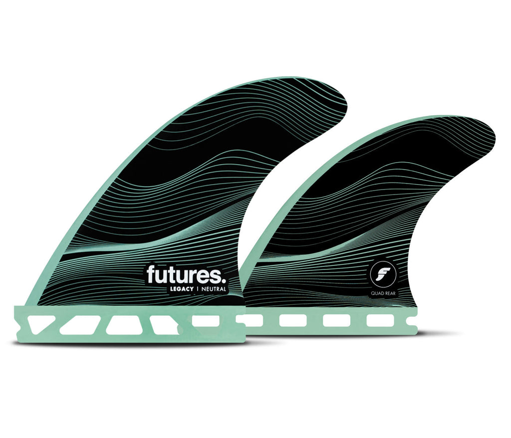Futures F4 Legacy Tri/Quad Fin Set-Green-Small — REAL Watersports