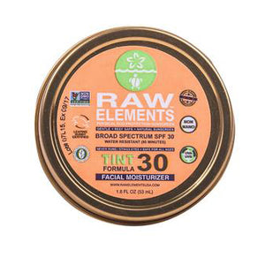 Raw Elements Tinted Face Moisturizer Tin Sunscreen-SPF 30+