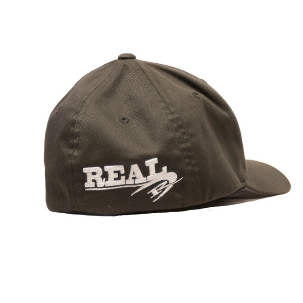 REAL Corp Flexfit Hat-Dark Grey