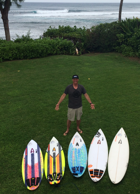 Rob’s “Big Boy” North Shore Quiver