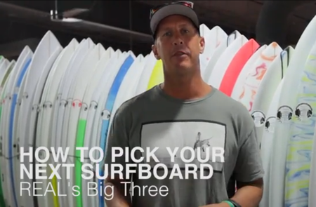 How to choose the right size surfboard - The Big 3
