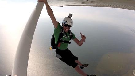 Jump out of a plane and land at REAL!