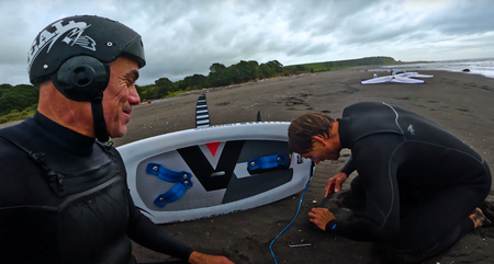 Testing Foils with Armie Armstrong in New Zealand