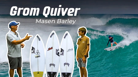 Masen Barley's Three Board Quiver - Everything a Grom Needs