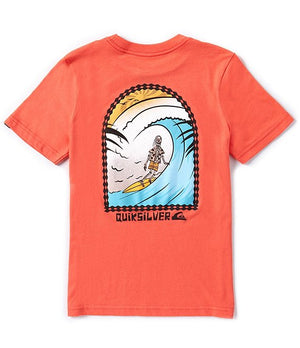 Quiksilver Youth Eternal Shred Tee-Cayenne