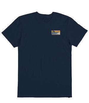 Quiksilver Line Up Tee-Dark Navy— Alternate View