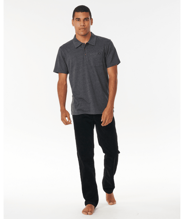 Rip Curl Too Easy Polo Shirt-Black Marle