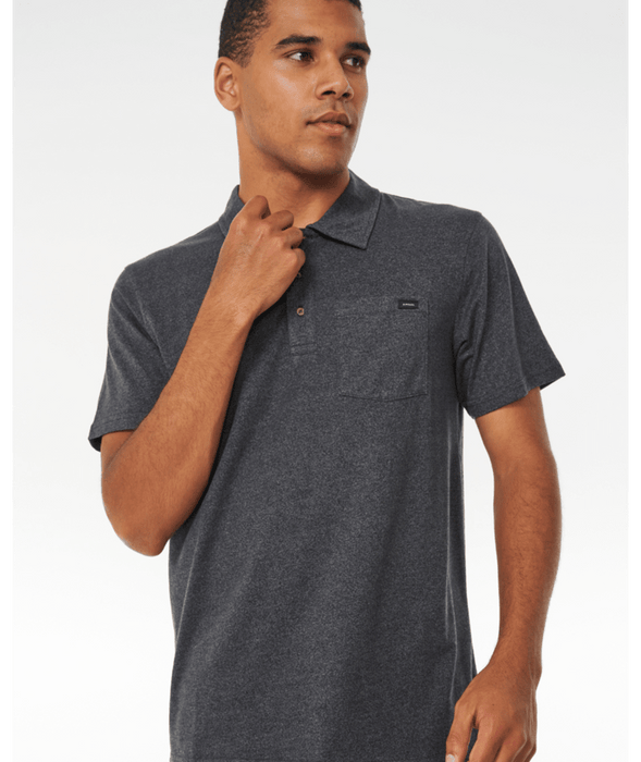 Rip Curl Too Easy Polo Shirt Black Marle
