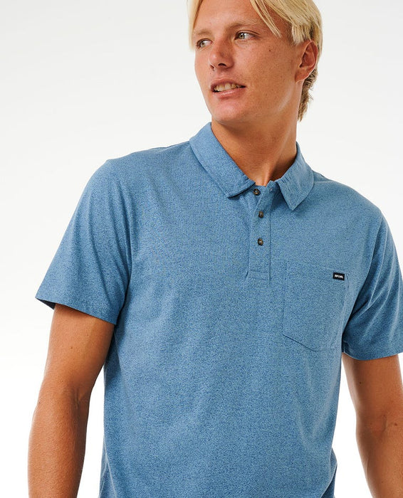 Rip Curl Too Easy Polo Shirt-Dusty Blue