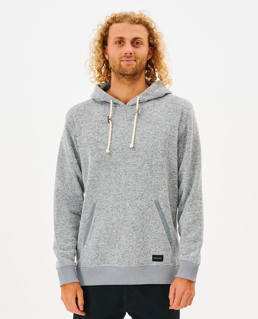 Rip Curl Crescent Hooded Sweatshirt-Grey Marle