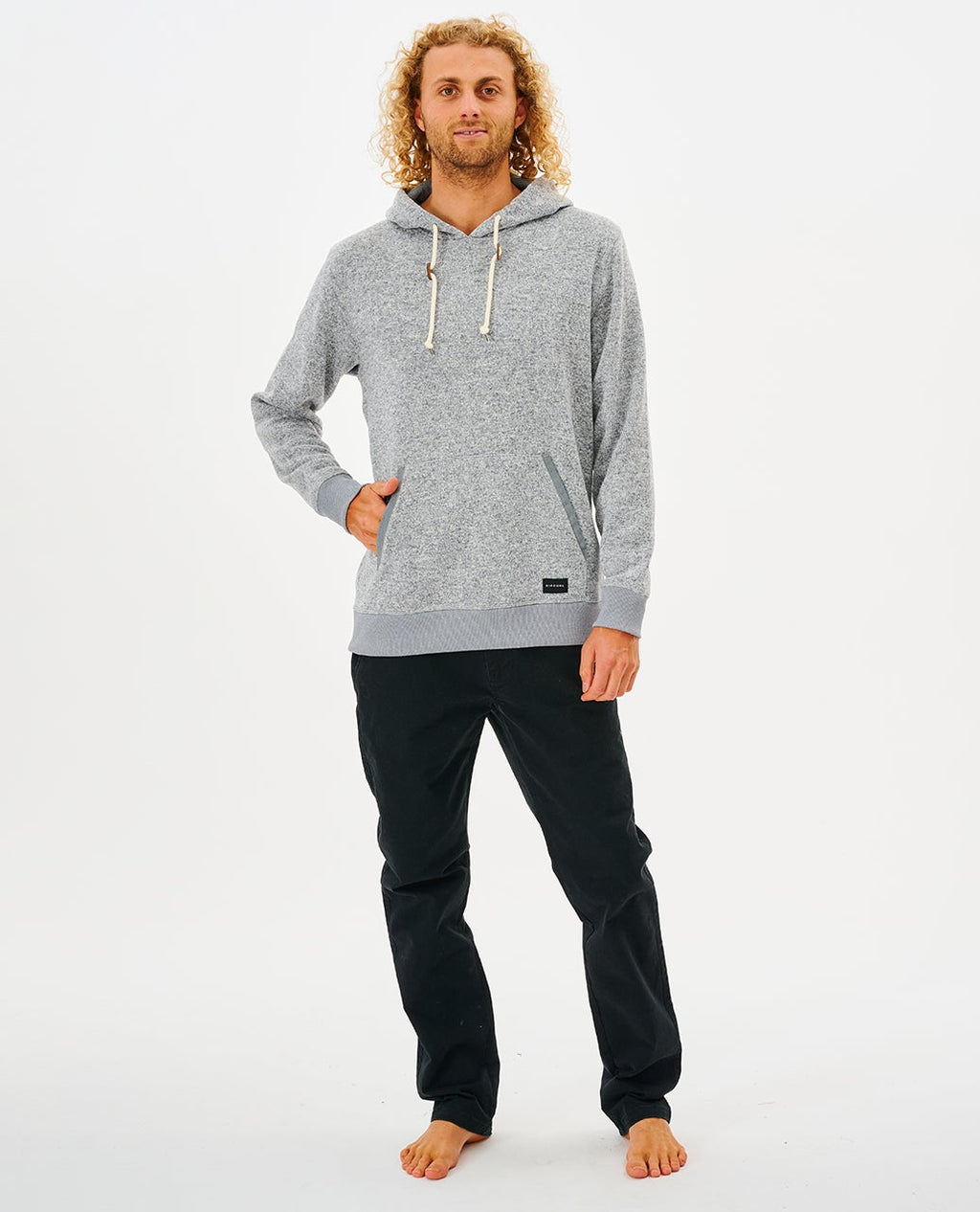 Rip Curl Crescent Hooded Sweatshirt-Grey Marle