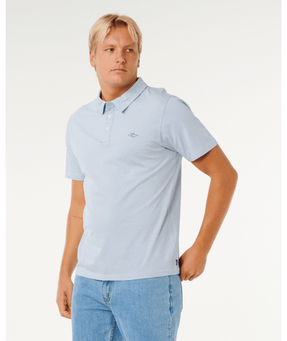 Rip Curl Easy As Polo Shirt-Glacier Blue