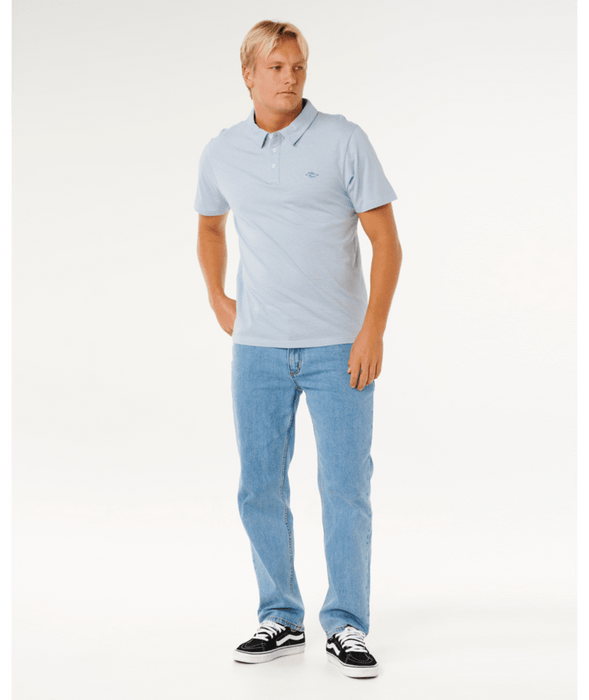 Rip Curl Easy As Polo Shirt-Glacier Blue