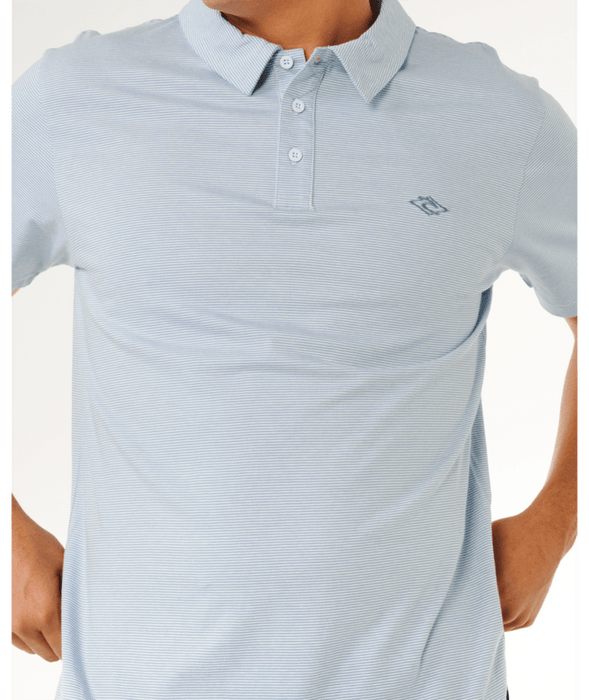 Rip Curl Easy As Polo Shirt-Glacier Blue