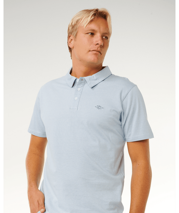 Rip Curl Easy As Polo Shirt-Glacier Blue