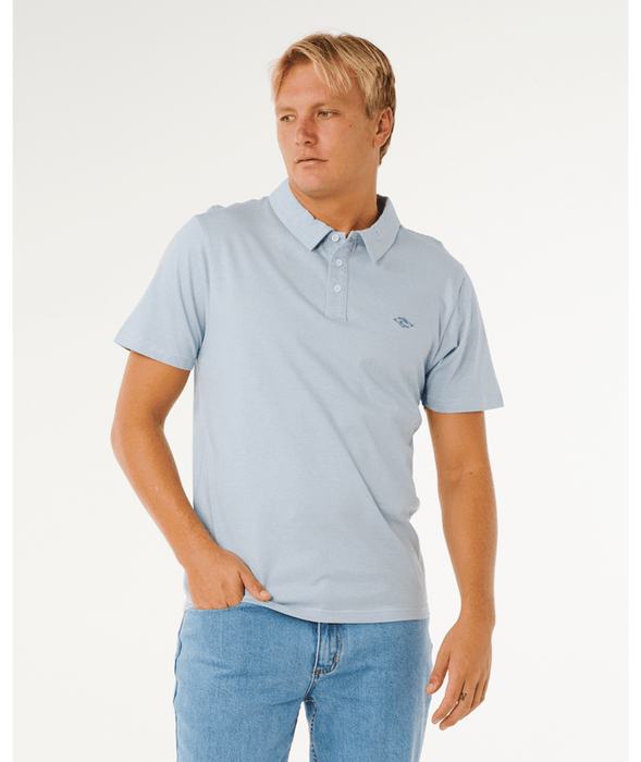 Rip Curl Easy As Polo Shirt-Glacier Blue