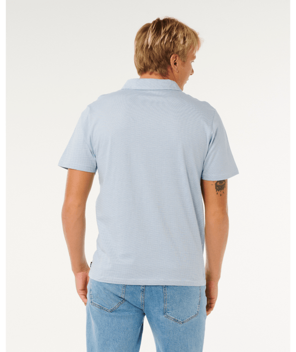 Rip Curl Easy As Polo Shirt-Glacier Blue