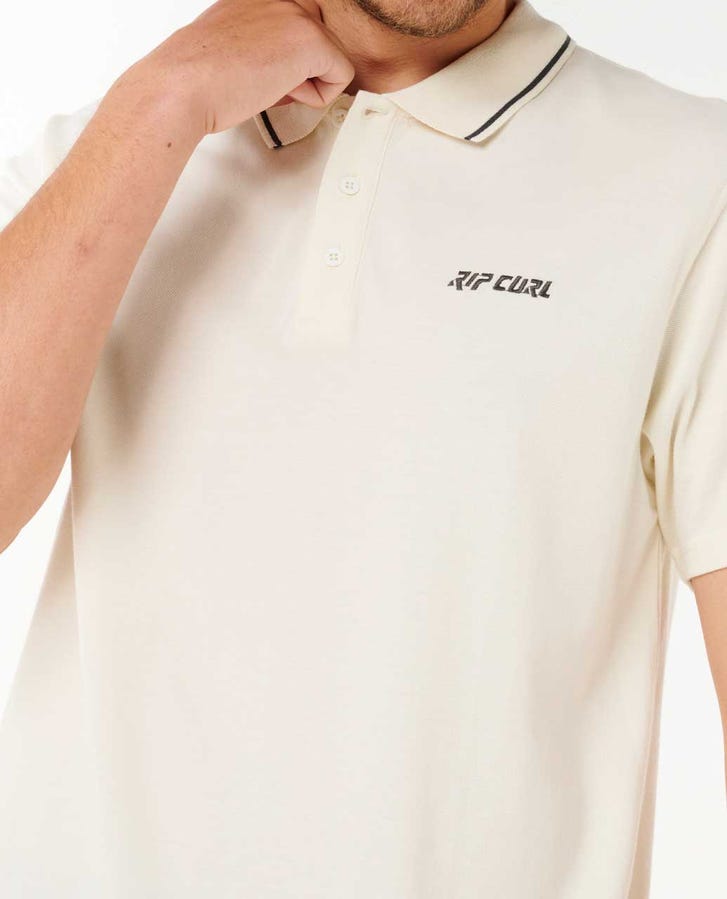 Rip Curl Shank Polo Shirt-Bone