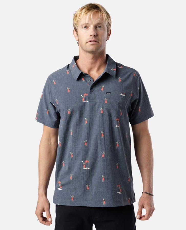Rip Curl Fun Times Tech Polo Shirt-Navy