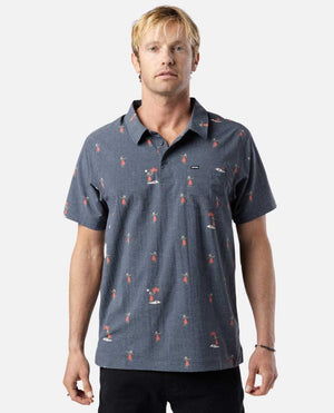 Rip Curl Fun Times Tech Polo Shirt-Navy