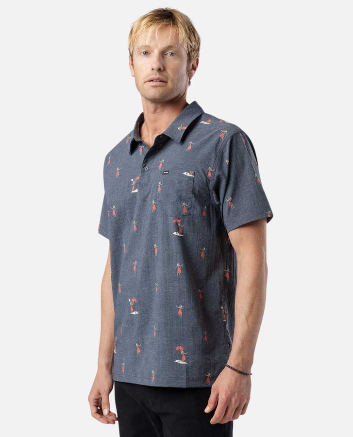 Rip Curl Fun Times Tech Polo Shirt-Navy