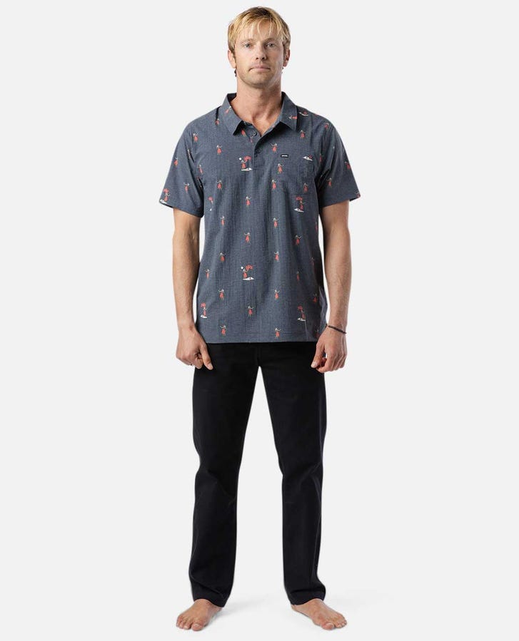 Rip Curl Fun Times Tech Polo Shirt-Navy