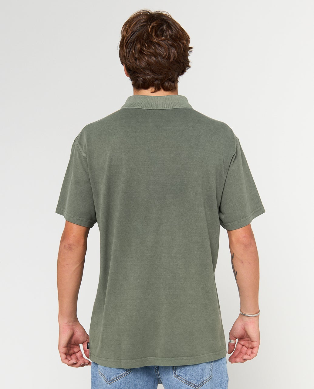 Rip Curl Wettie Polo Shirt-Cactus Green