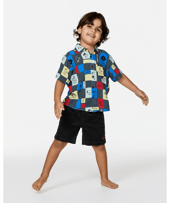 Rip Curl Toddler Surf Check Shirt-Pine Night