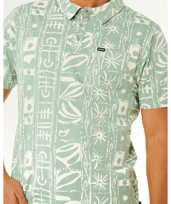 Rip Curl Sessions Polo Shirt-Aloe
