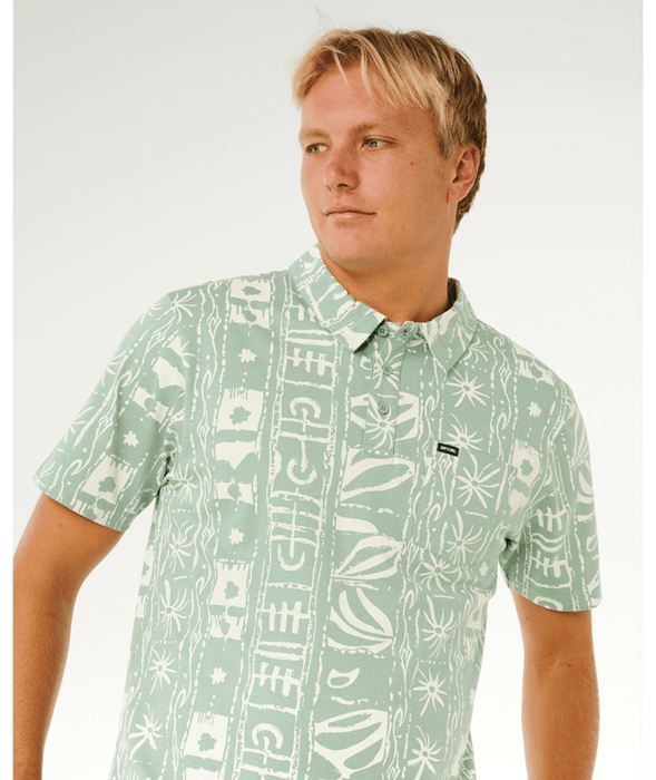 Rip Curl Sessions Polo Shirt-Aloe
