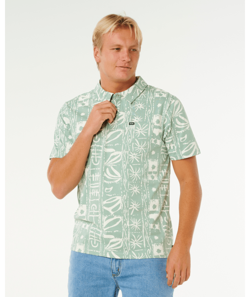 Rip Curl Sessions Polo Shirt-Aloe