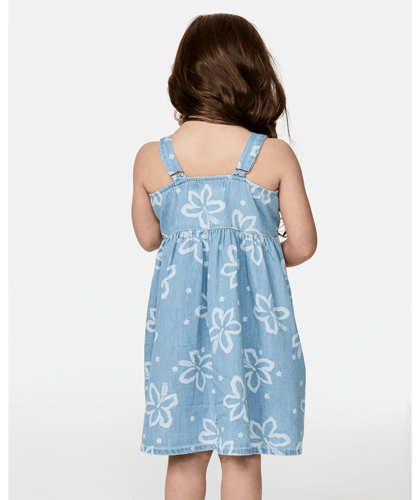 Rip Curl Toddler Tropical Chambray Dress-Washed Blue