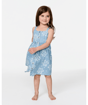 Rip Curl Toddler Tropical Chambray Dress-Washed Blue— Alternate View