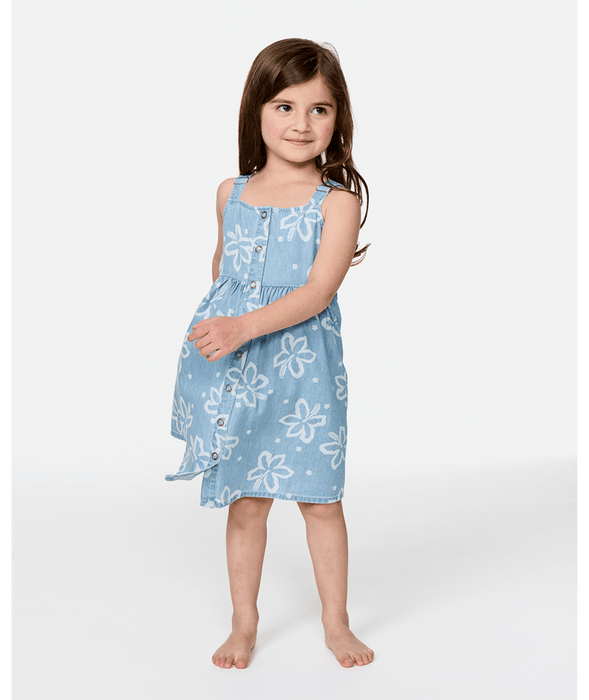 Rip Curl Toddler Tropical Chambray Dress-Washed Blue