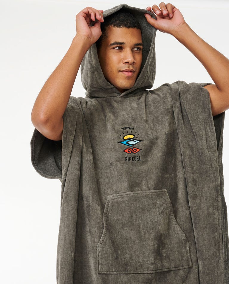 Rip Curl Logo Hooded Towel-Grey