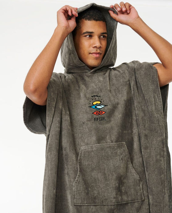 Rip Curl Logo Hooded Towel-Grey