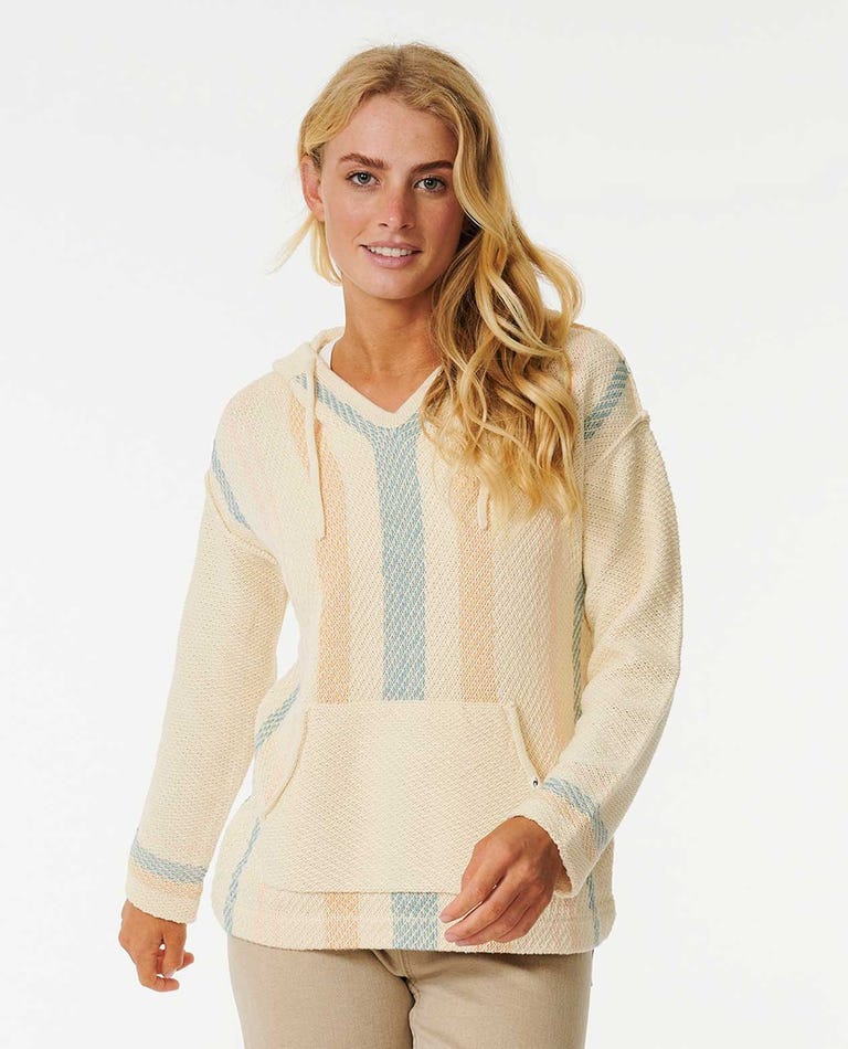 Rip Curl Sunrise Session Poncho Sweater-Off White