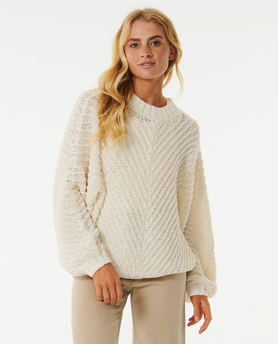 Rip Curl Classic Surf Knit Crew Sweater-Bone