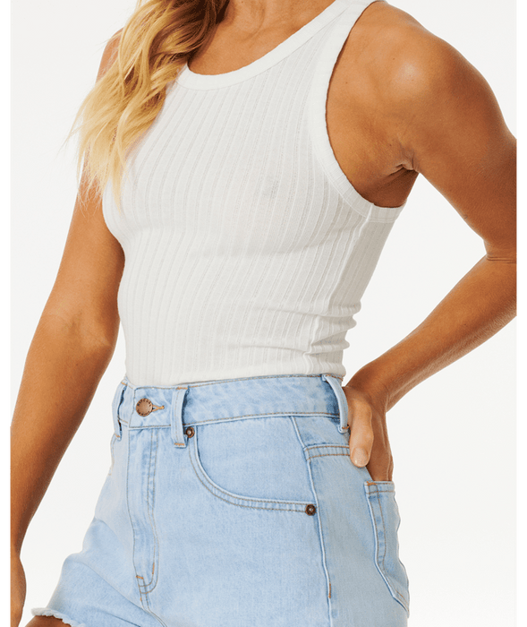 Rip Curl Amy High Waist Shorts-Light Blue